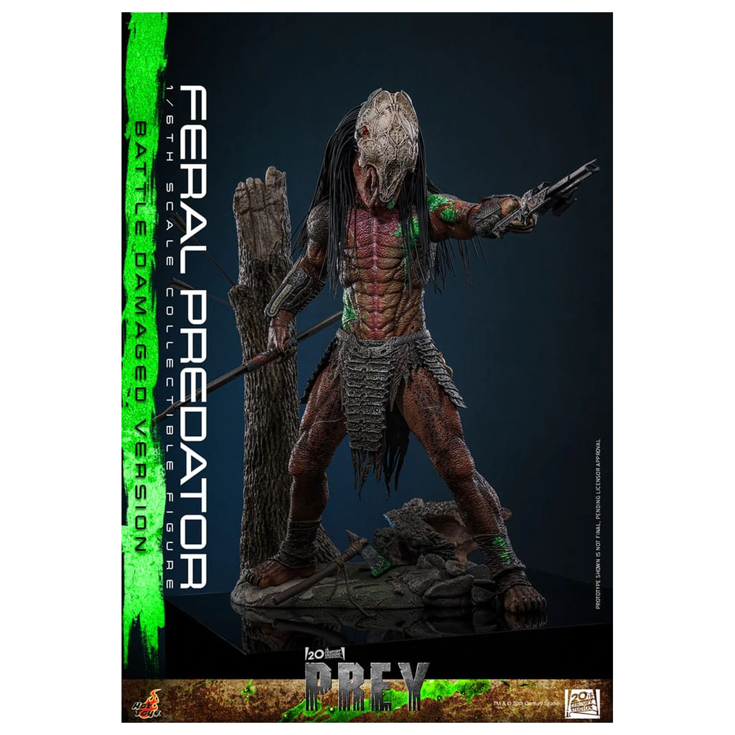 Prey Action Figure 1/6 Feral Predator (Battle Damaged Version) 37 centimetrov fotografija izdelka