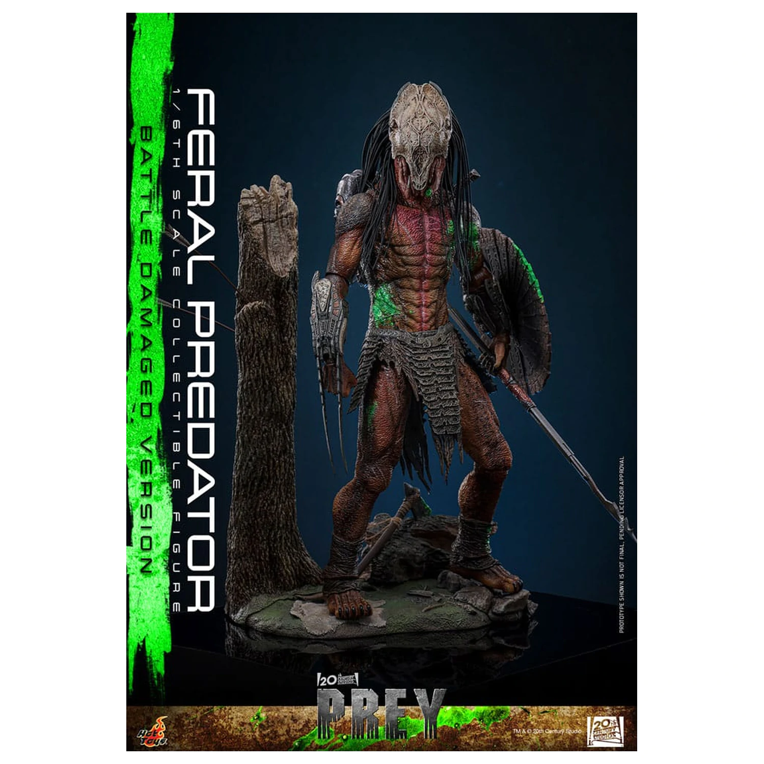 Prey Action Figure 1/6 Feral Predator (Battle Damaged Version) 37 centimetrov fotografija izdelka
