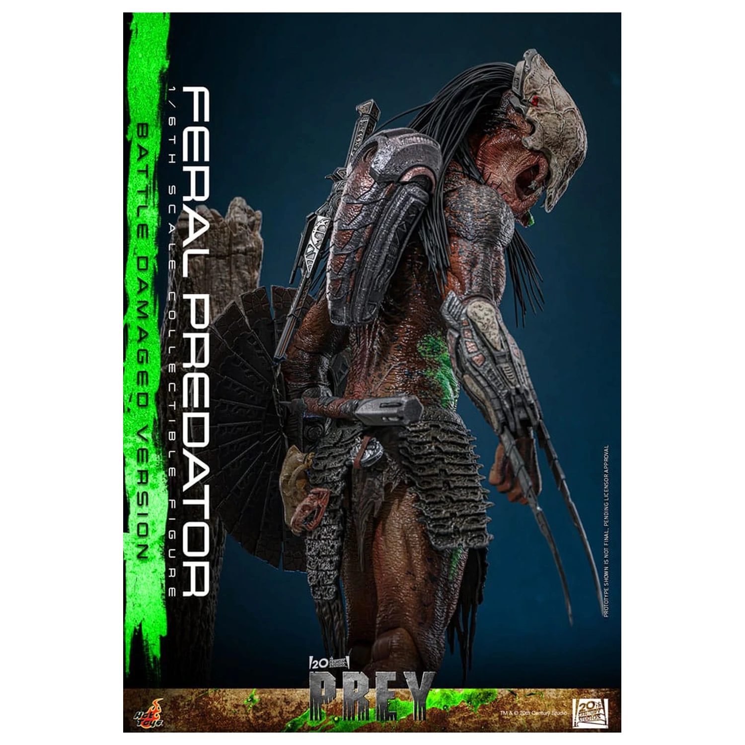 Prey Action Figure 1/6 Feral Predator (Battle Damaged Version) 37 centimetrov fotografija izdelka