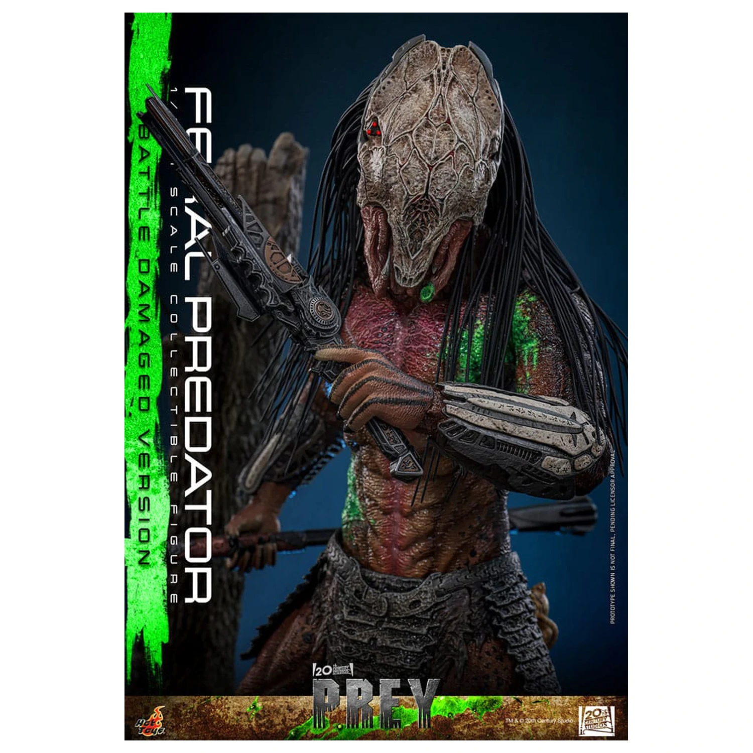 Prey Action Figure 1/6 Feral Predator (Battle Damaged Version) 37 centimetrov fotografija izdelka