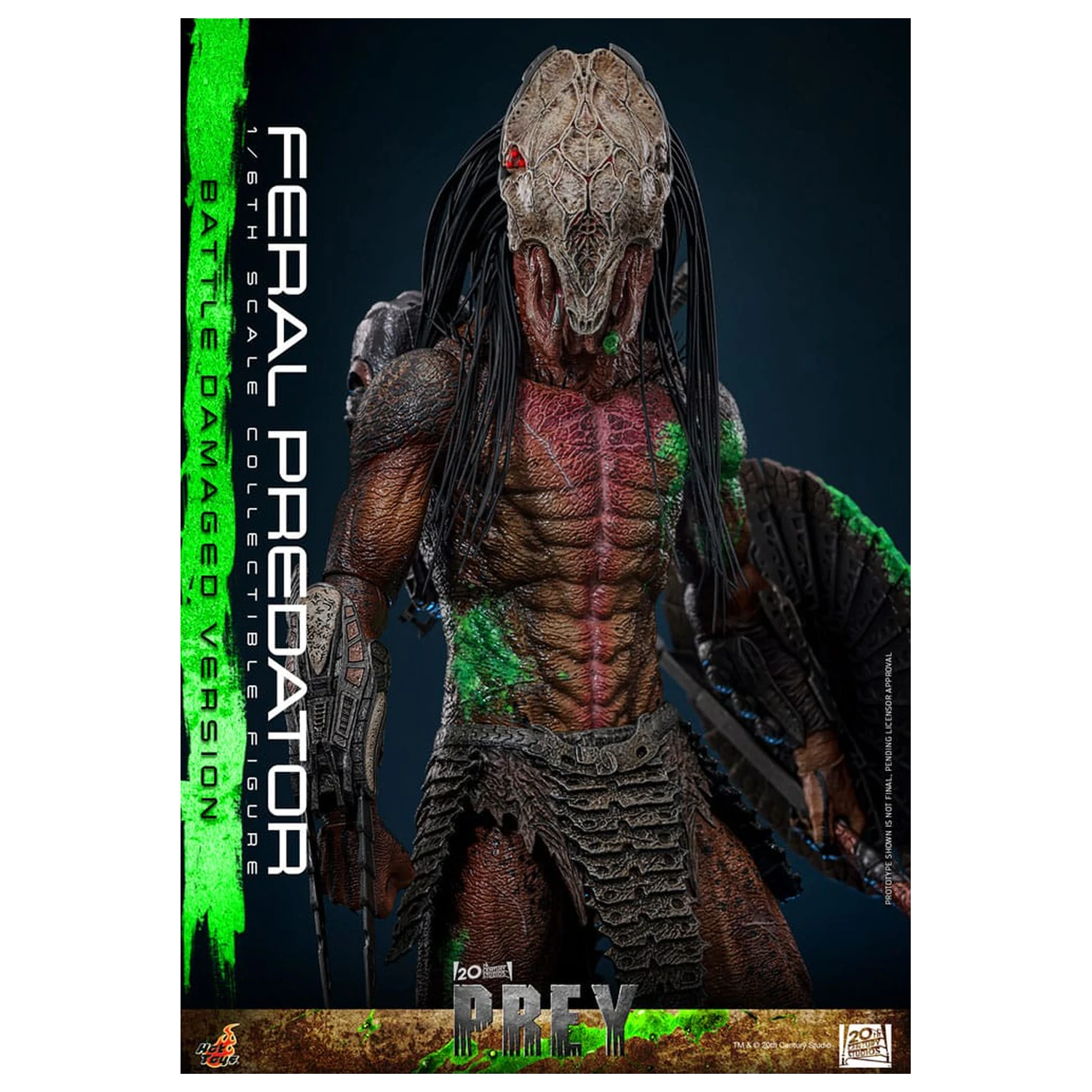 Prey Action Figure 1/6 Feral Predator (Battle Damaged Version) 37 centimetrov fotografija izdelka