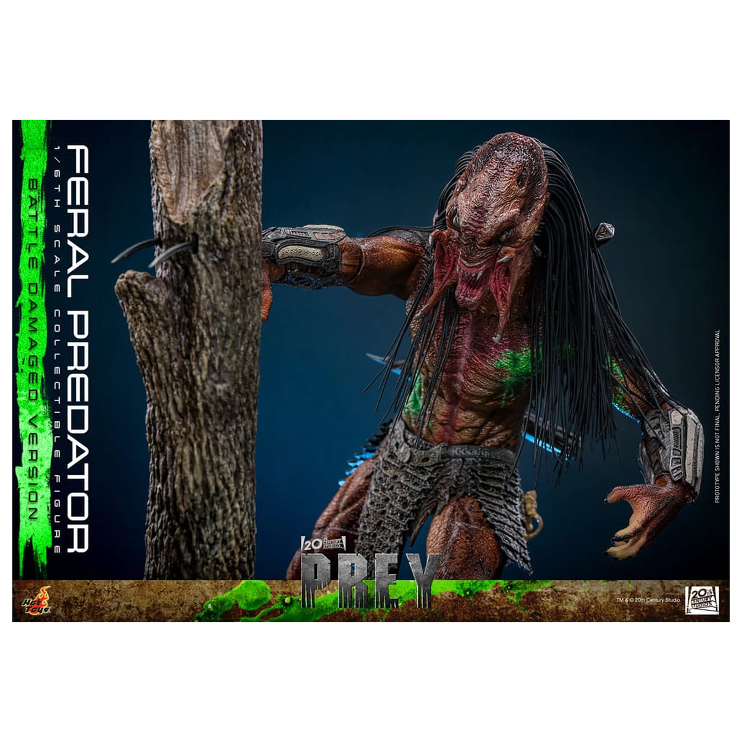 Prey Action Figure 1/6 Feral Predator (Battle Damaged Version) 37 centimetrov fotografija izdelka