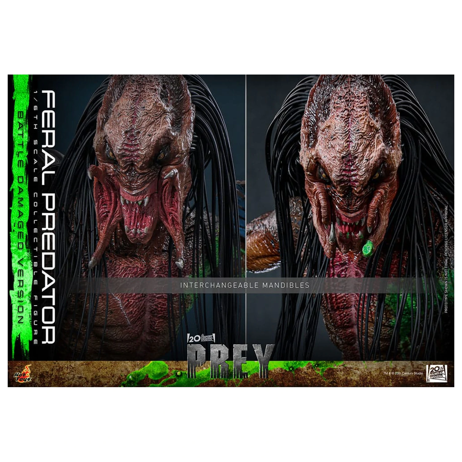 Prey Action Figure 1/6 Feral Predator (Battle Damaged Version) 37 centimetrov fotografija izdelka