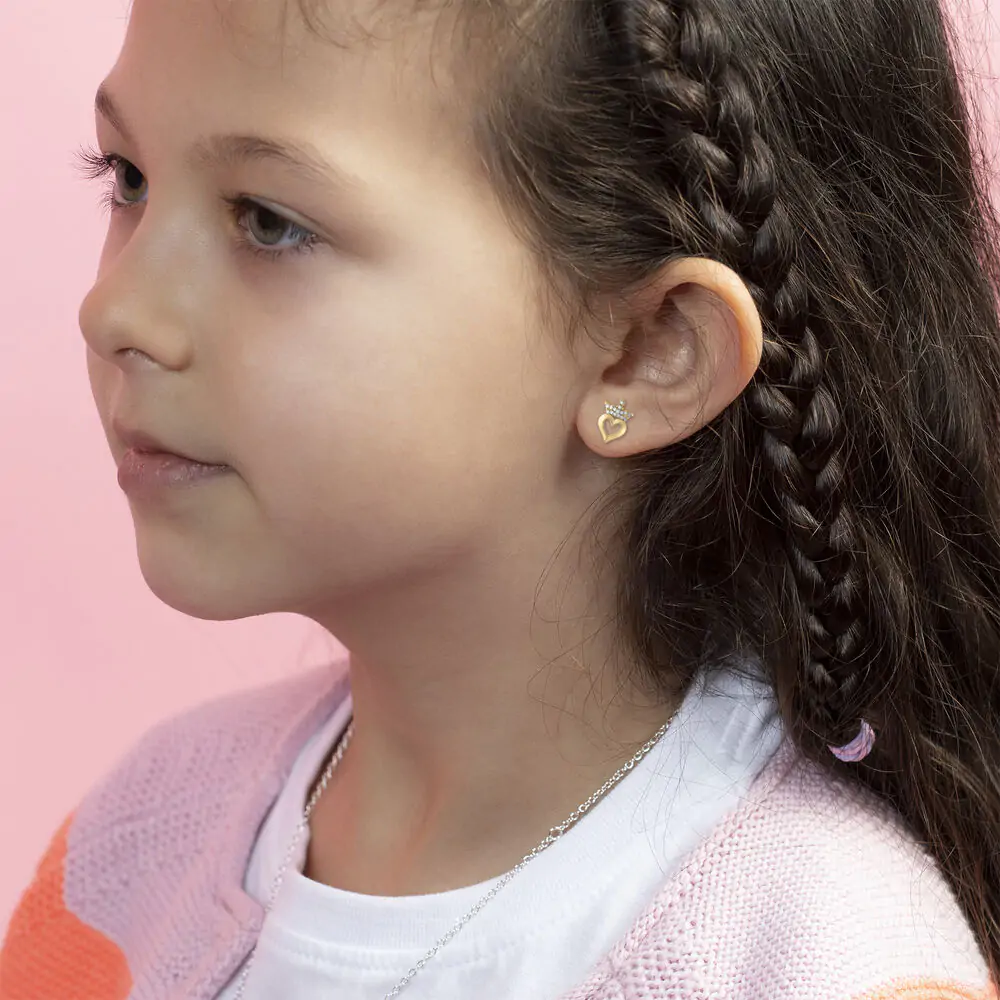Uhani Princess in pladenj za nakit fotografija izdelka