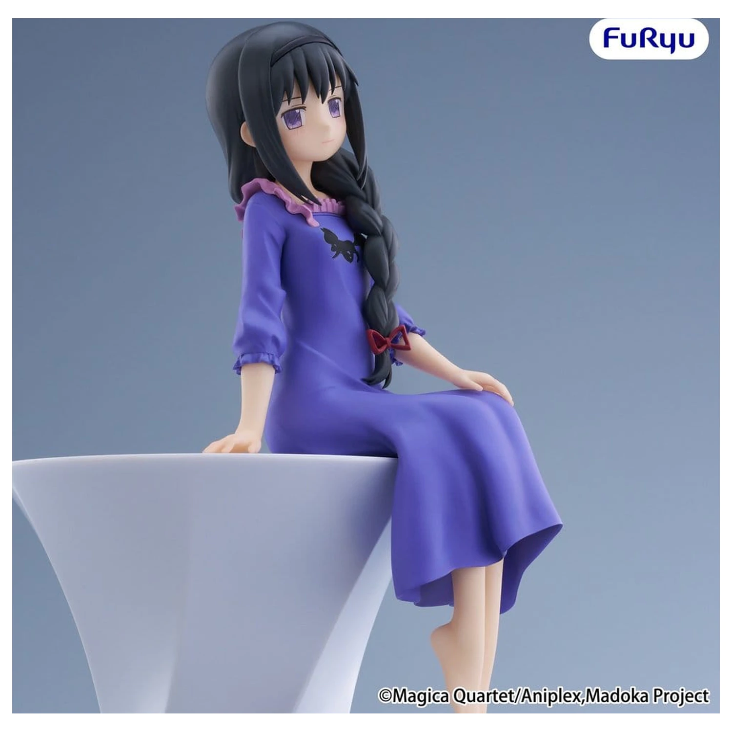 Puella Magi Madoka Magica PVC figura zamašek za skodelico rezancev -Homura Akemi- 15 cm fotografija izdelka