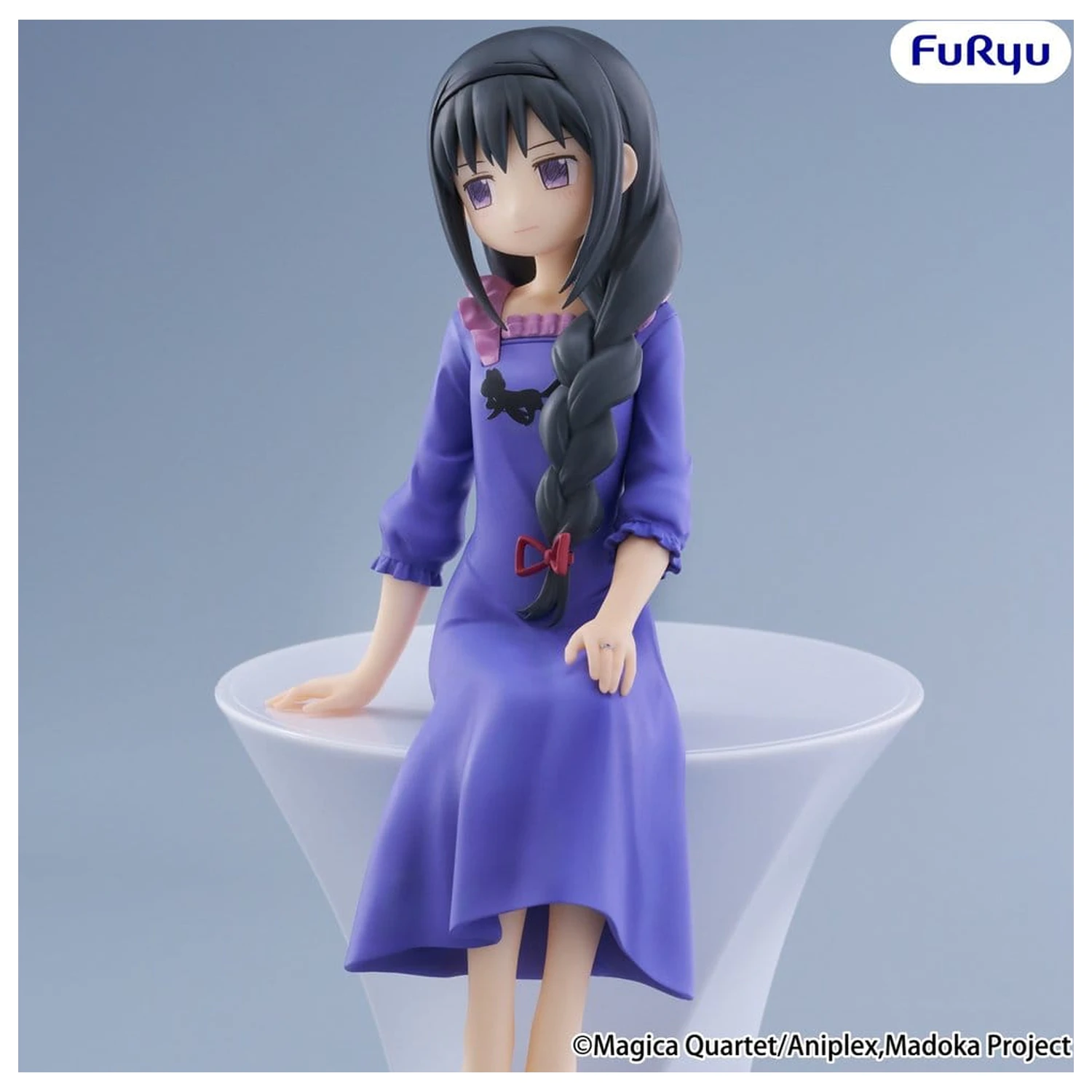 Puella Magi Madoka Magica PVC figura zamašek za skodelico rezancev -Homura Akemi- 15 cm fotografija izdelka