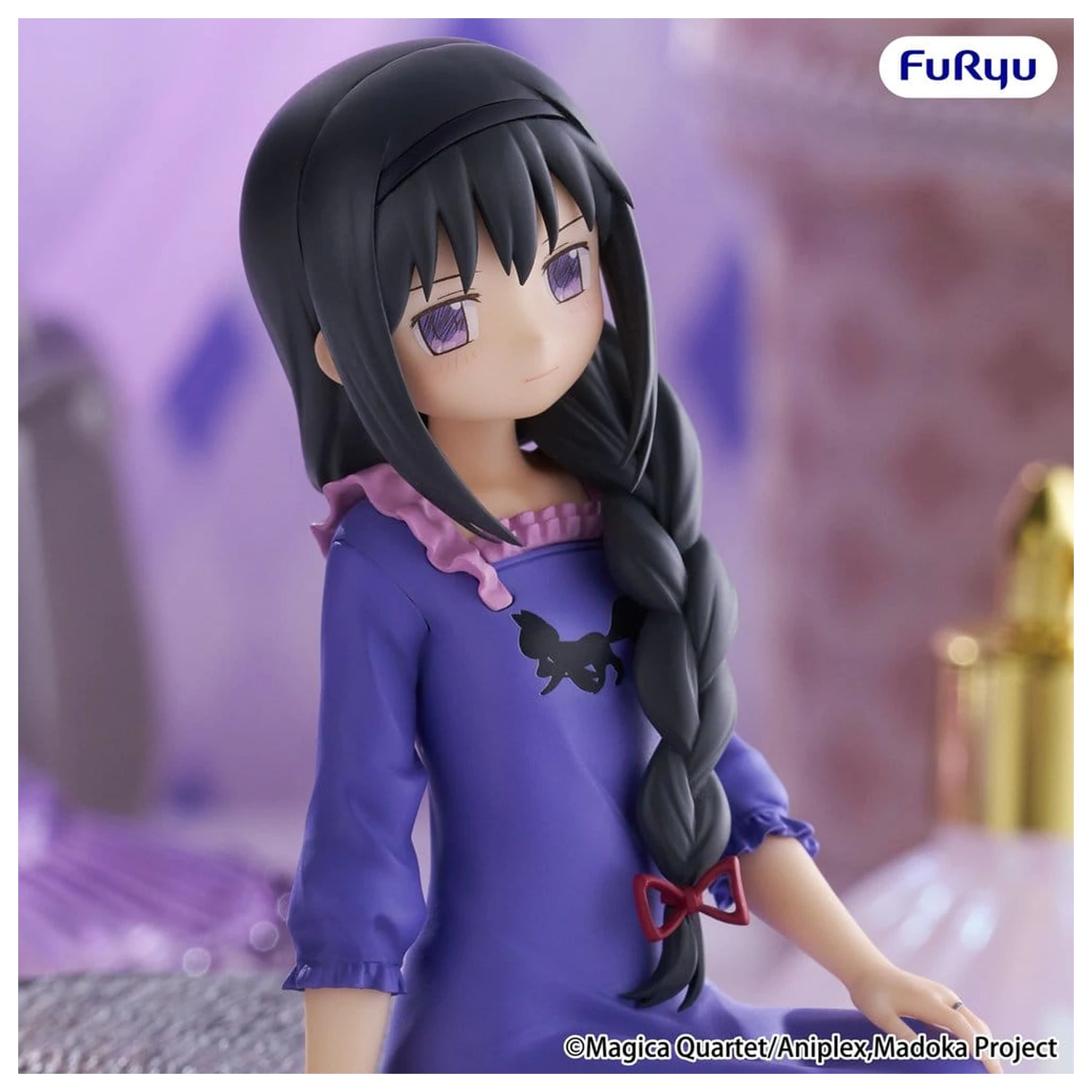 Puella Magi Madoka Magica PVC figura zamašek za skodelico rezancev -Homura Akemi- 15 cm fotografija izdelka
