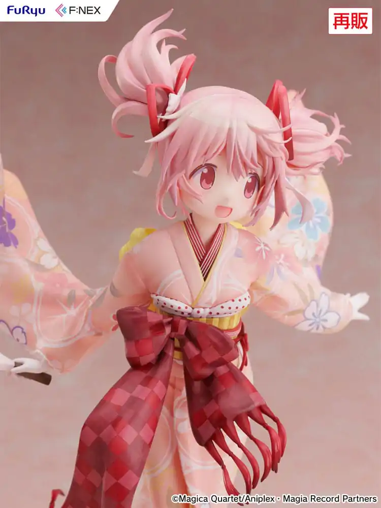 Puella Magi Madoka Magica Side Story Magia Record PVC Kip 1/7 Madoka Kaname Kimono Ver. 22 cm fotografija izdelka