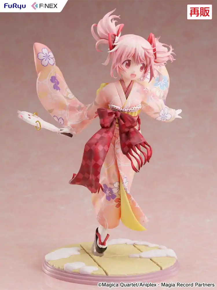 Puella Magi Madoka Magica Side Story Magia Record PVC Kip 1/7 Madoka Kaname Kimono Ver. 22 cm fotografija izdelka