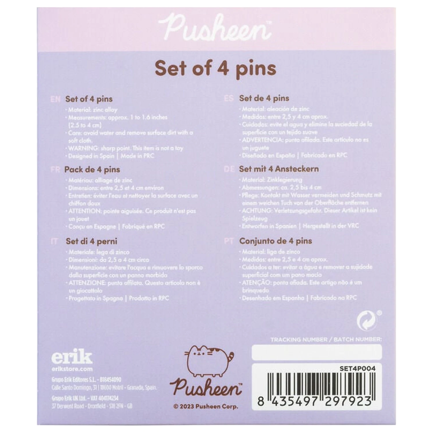 Pusheen set 4 priponk fotografija izdelka