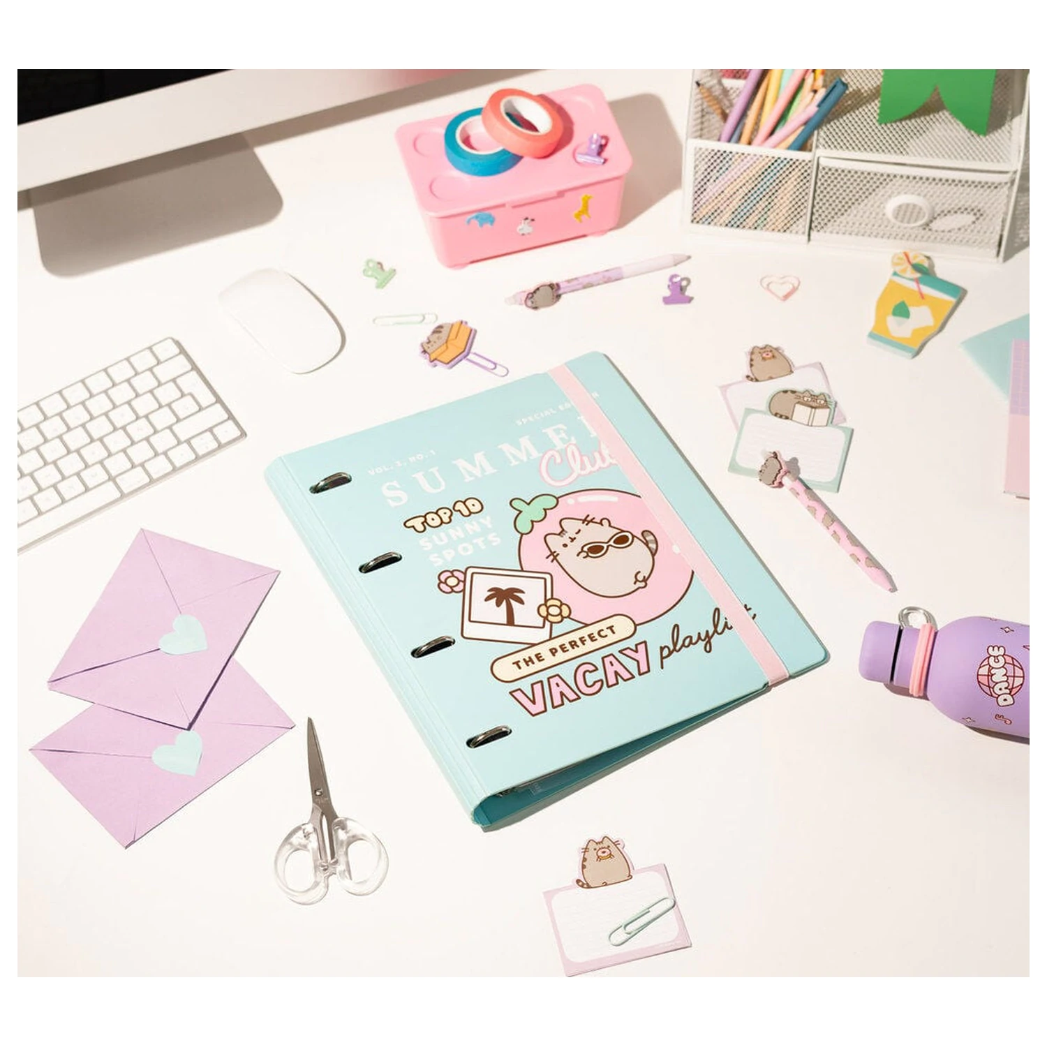Pusheen registrator s 4 obroči fotografija izdelka