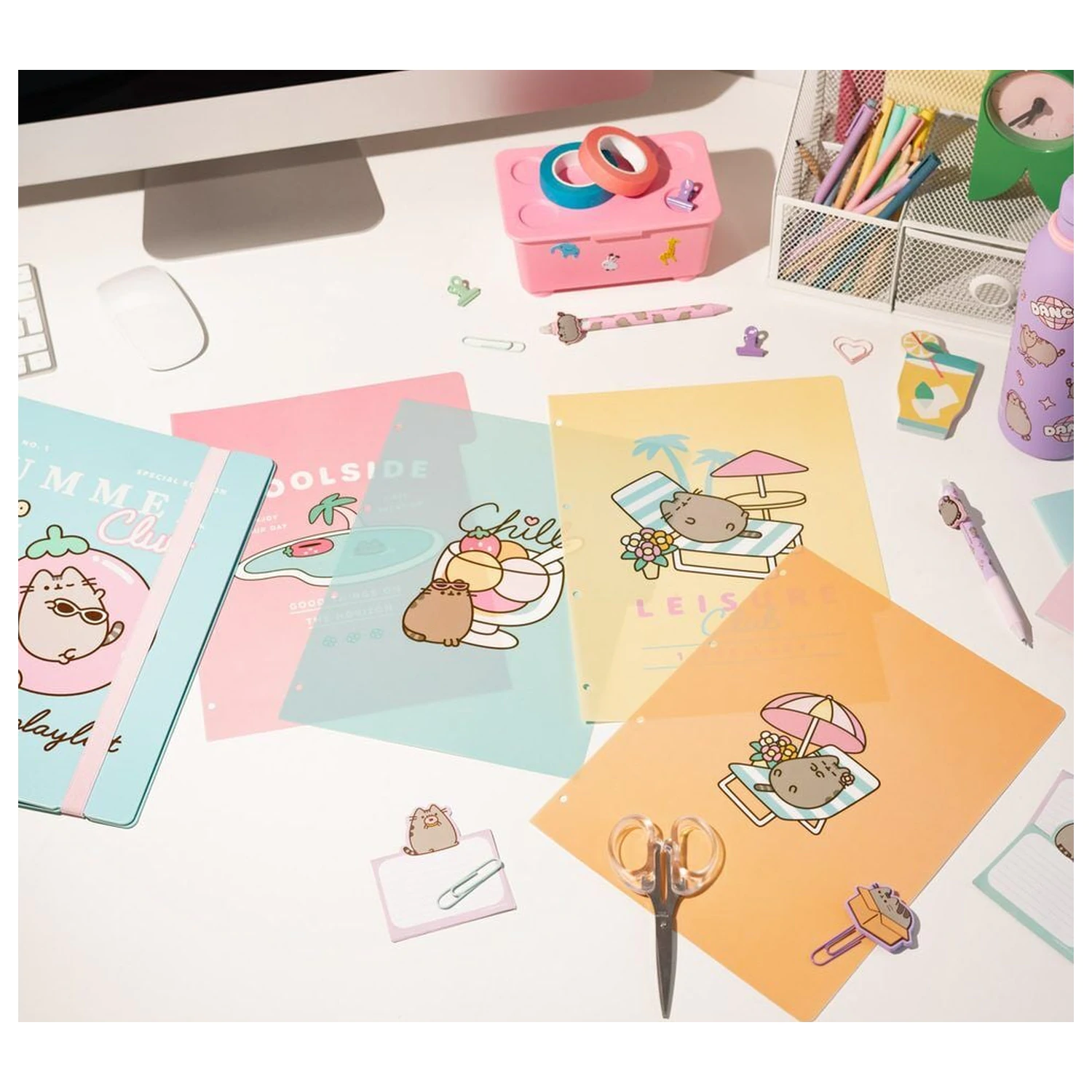 Pusheen registrator s 4 obroči fotografija izdelka