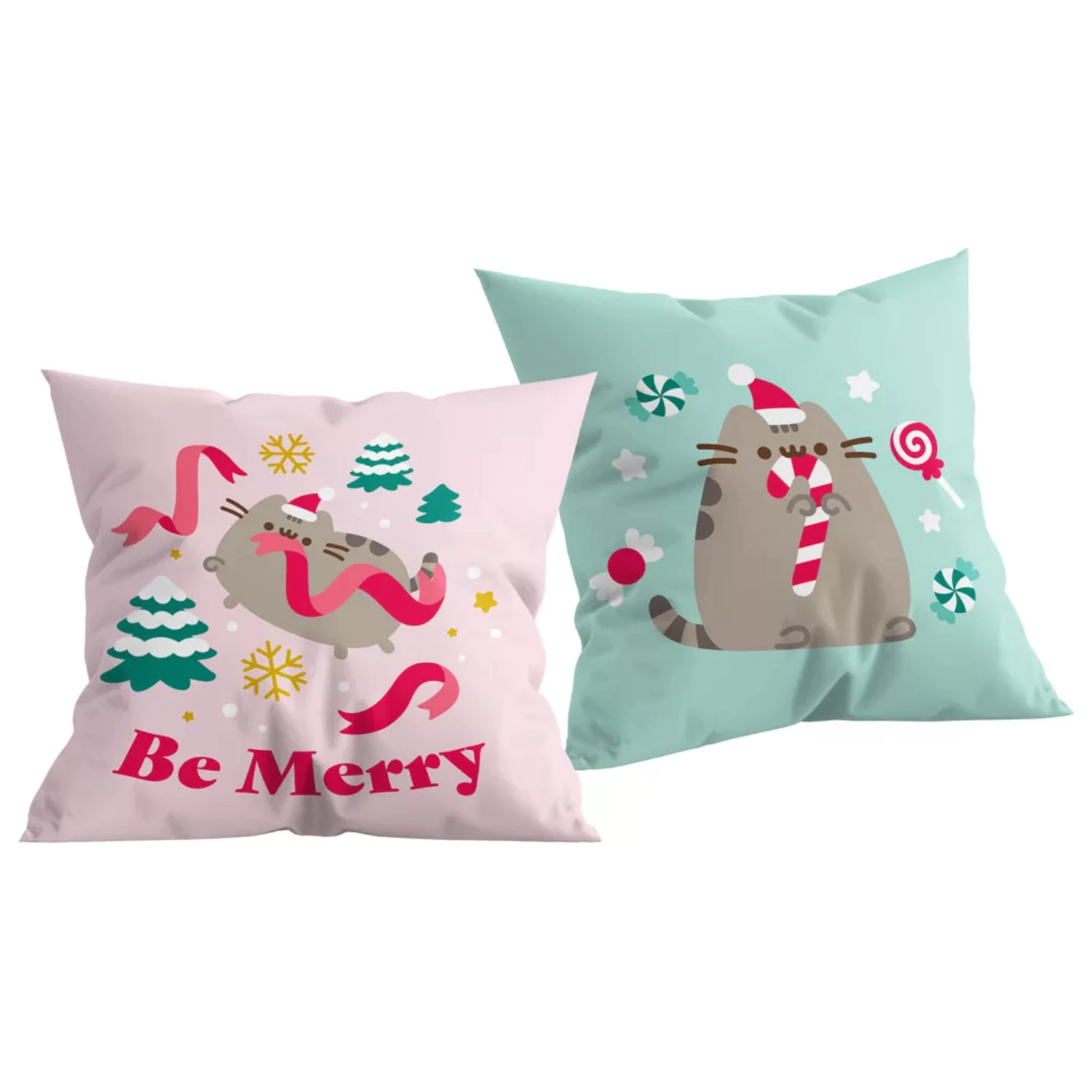 Pusheen Be Merry Blazina, Okrasna blazina 40x40 cm fotografija izdelka