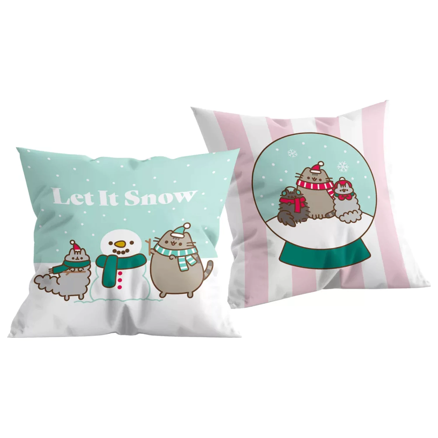 Pusheen Let It Snow okrasna blazina, blazina 40x40 cm fotografija izdelka