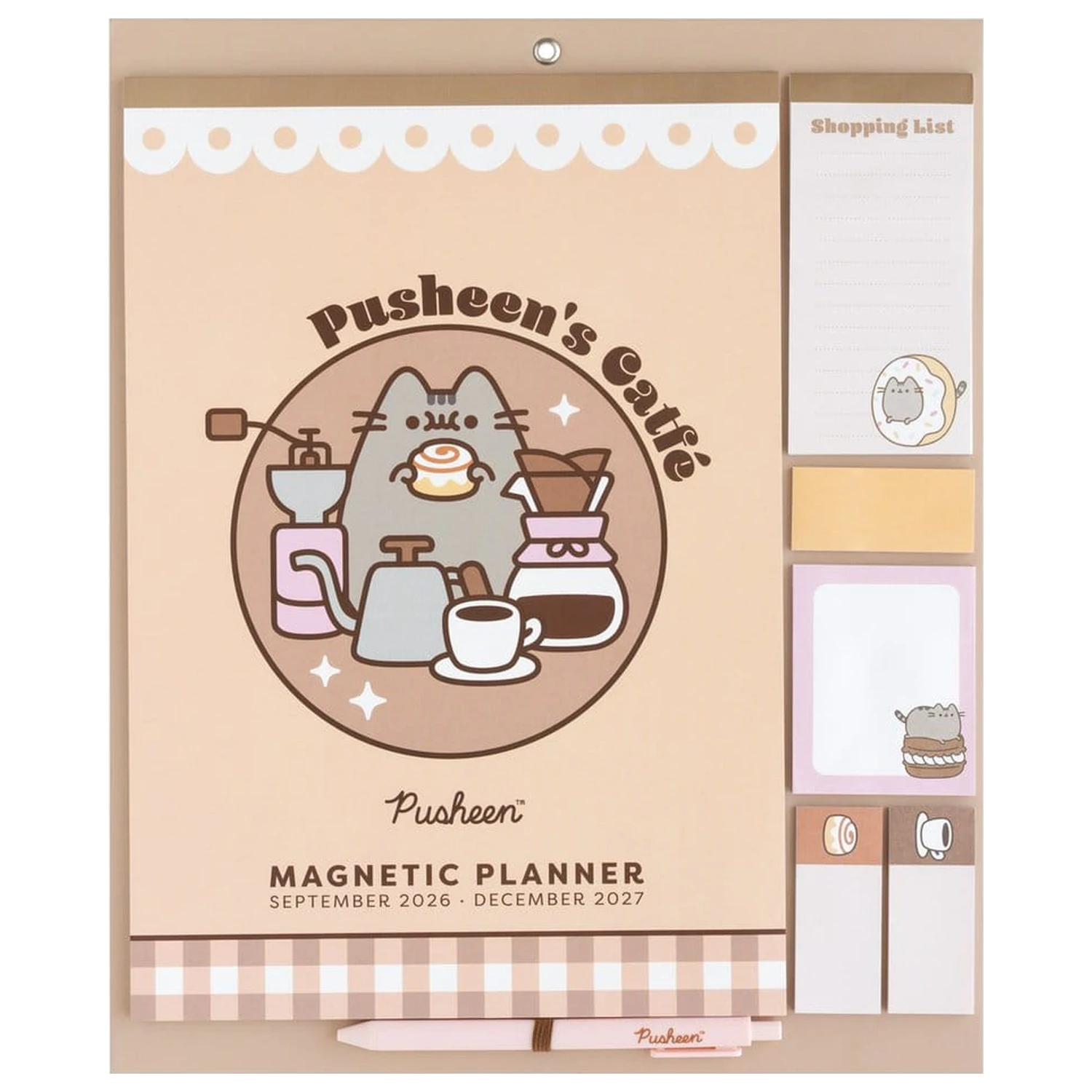 Pusheen Magnetni planer 2026/27 30 x 35 cm fotografija izdelka