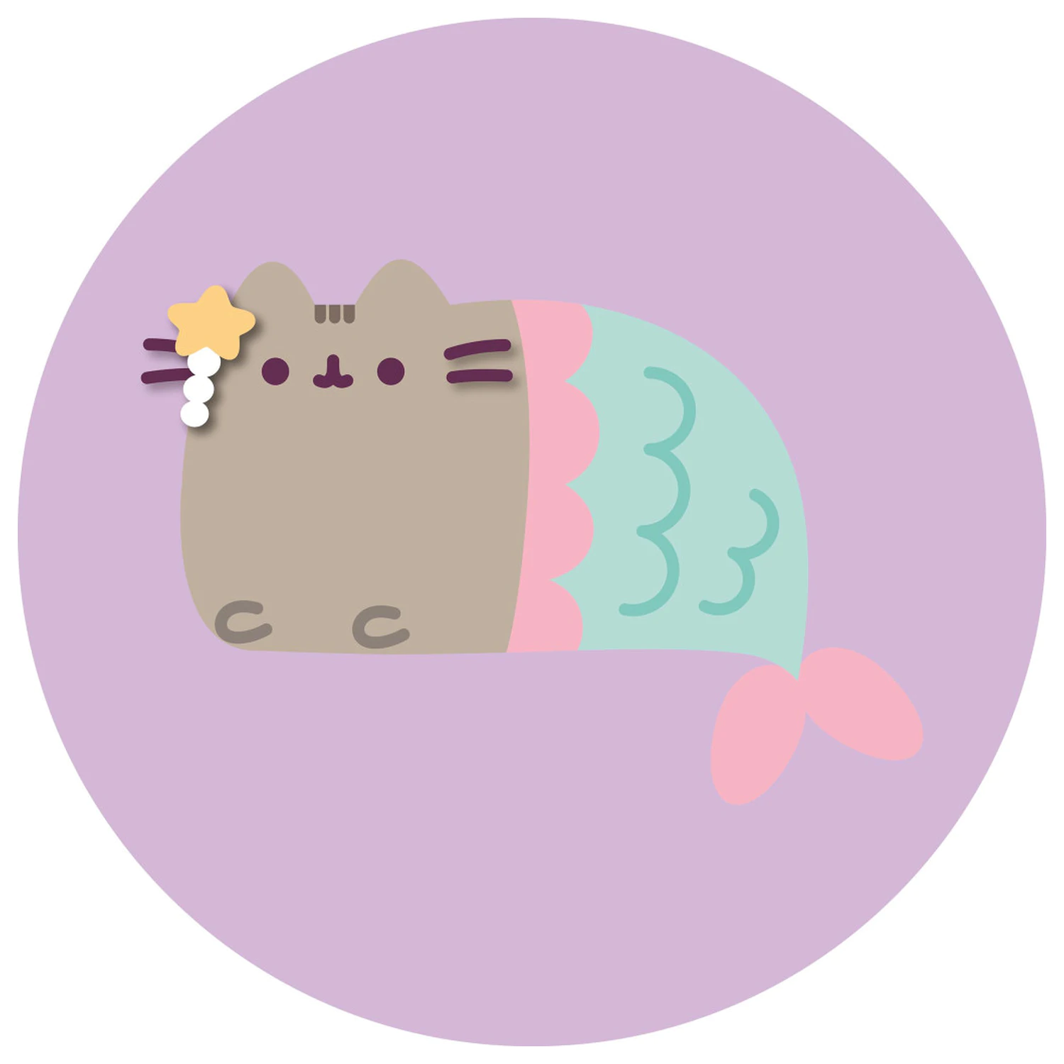 Pusheen Mermaid oblikovana blazina, okrasna blazina fotografija izdelka