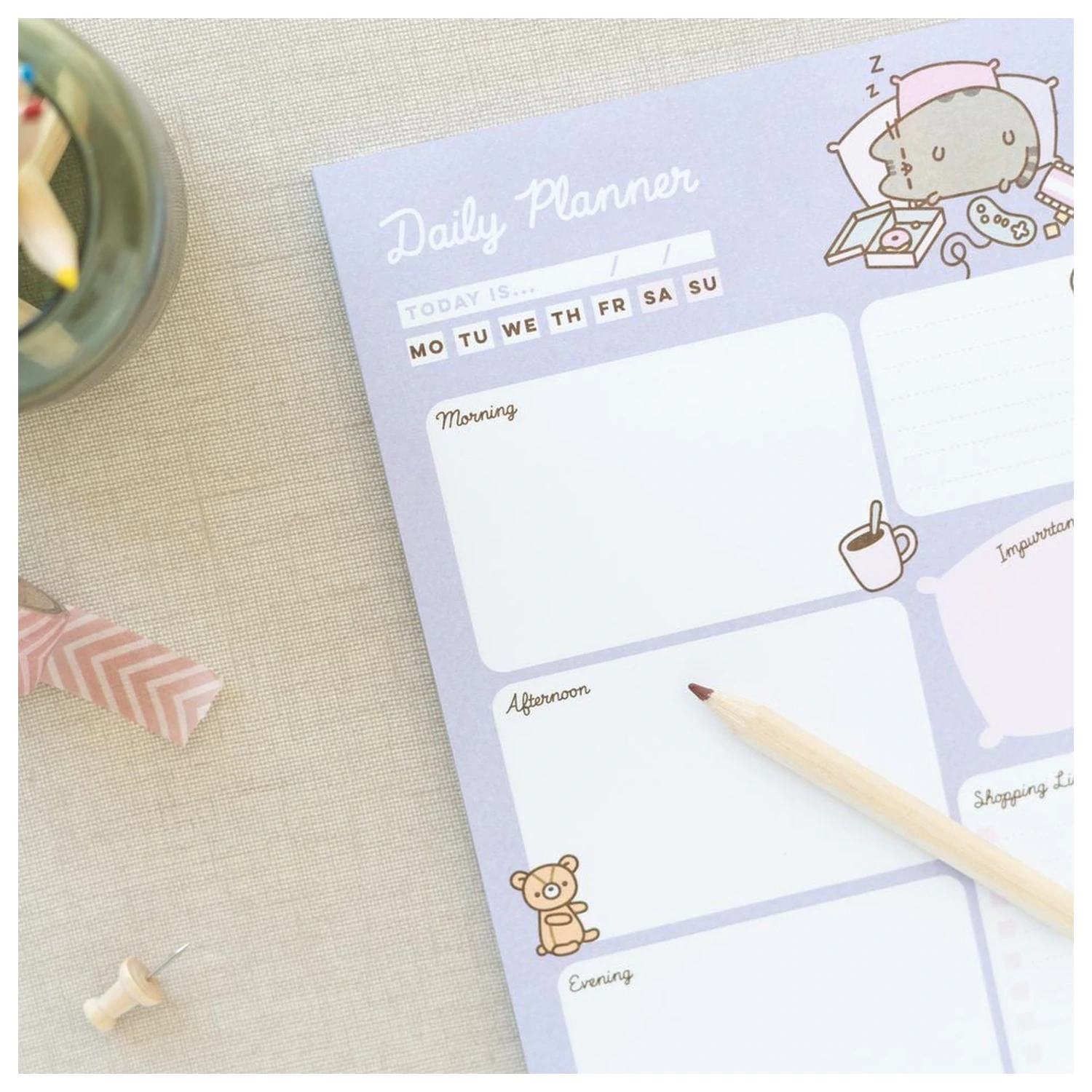 Pusheen Moments A5 dnevni planer fotografija izdelka