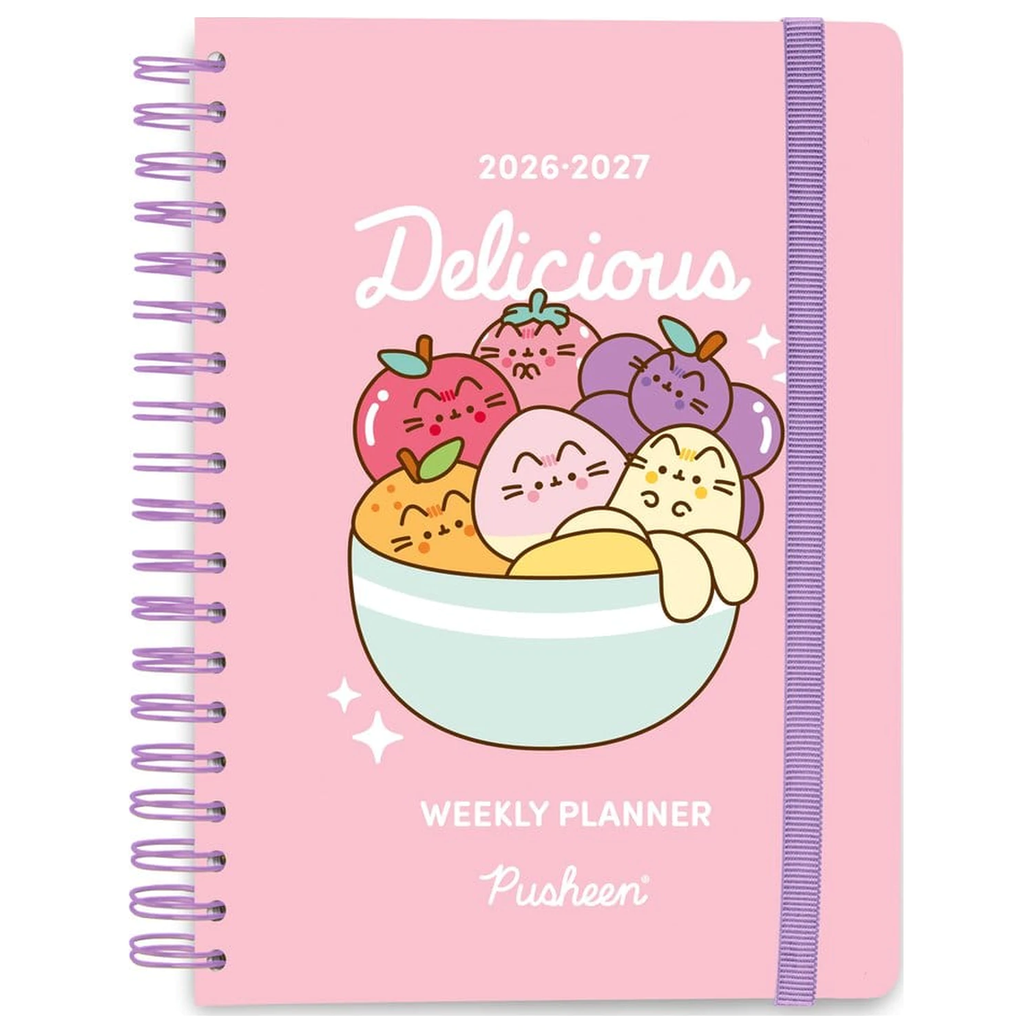 Pusheen Šolski Dnevnik tedenski planer 2026/2027 Fruits A5 fotografija izdelka