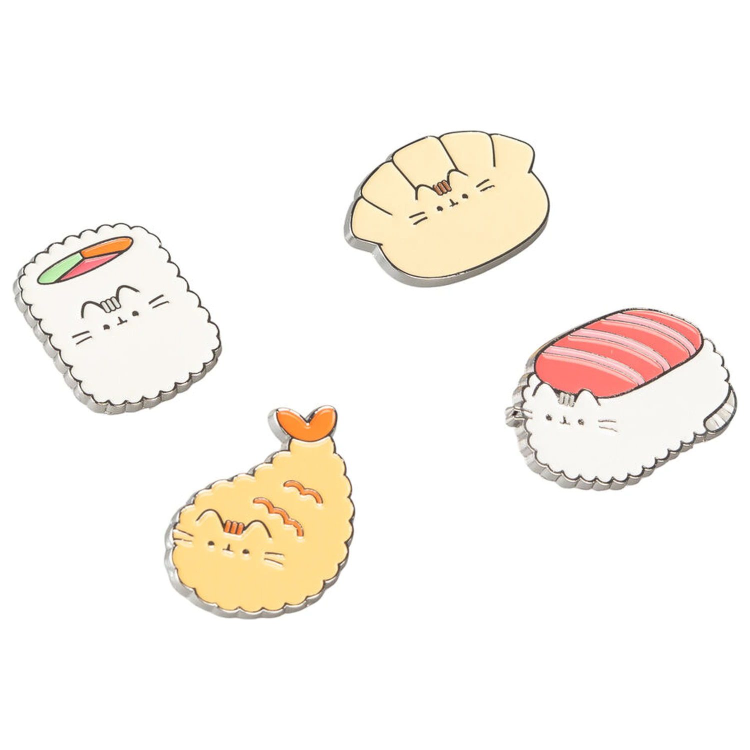 Pusheen Sushi Roll komplet 4 priponk fotografija izdelka