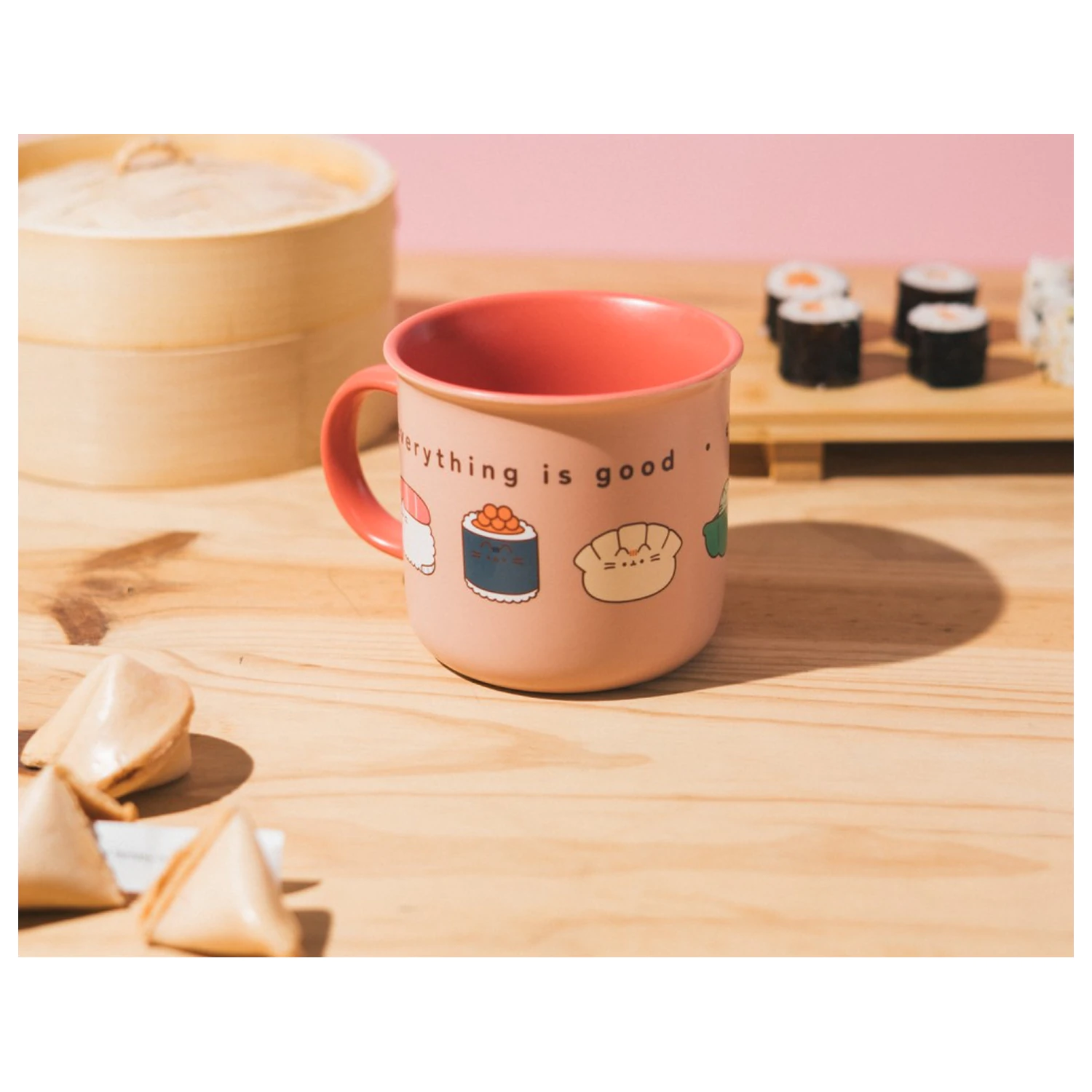 Pusheen Sushi Roll premium skodelica fotografija izdelka