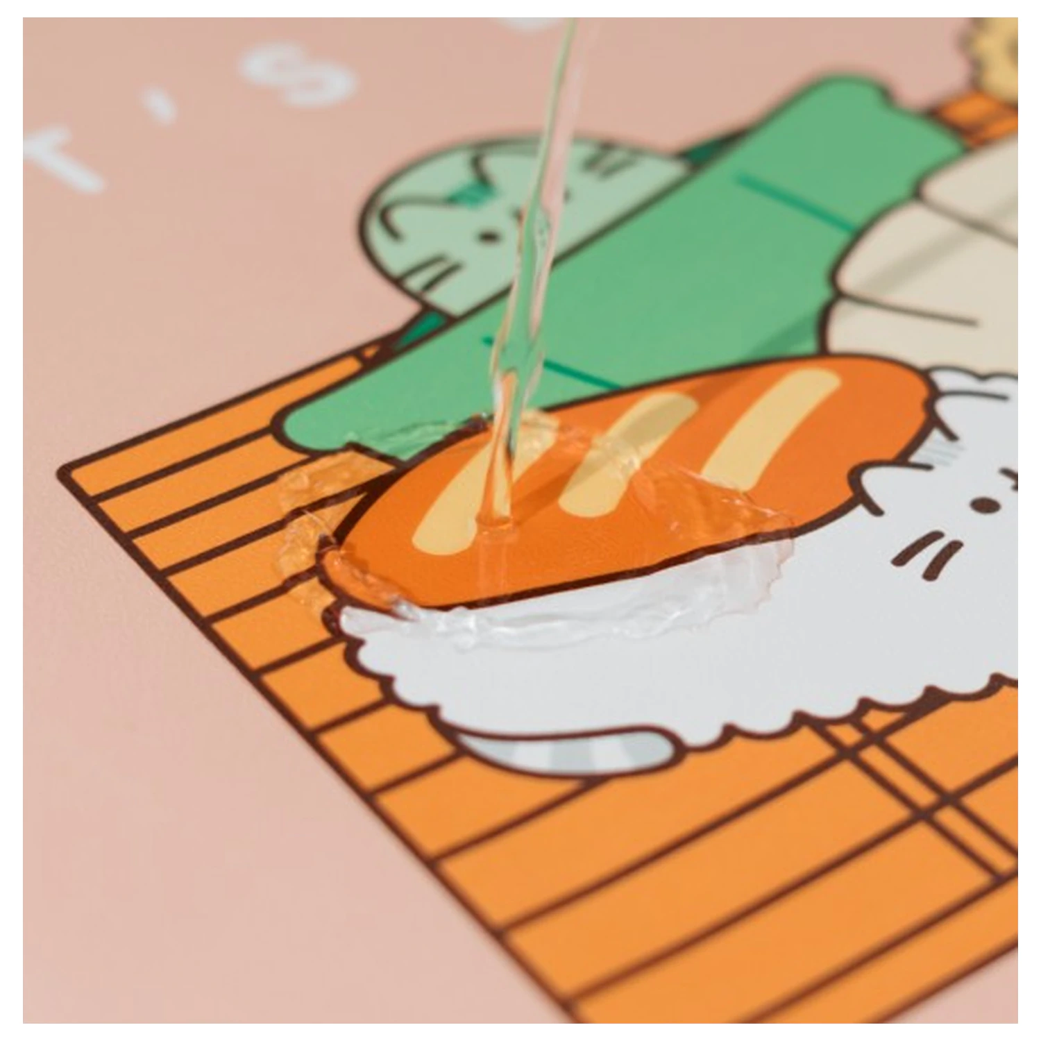 Pusheen Sushi Roll podloga za mizo za igre na srečo fotografija izdelka