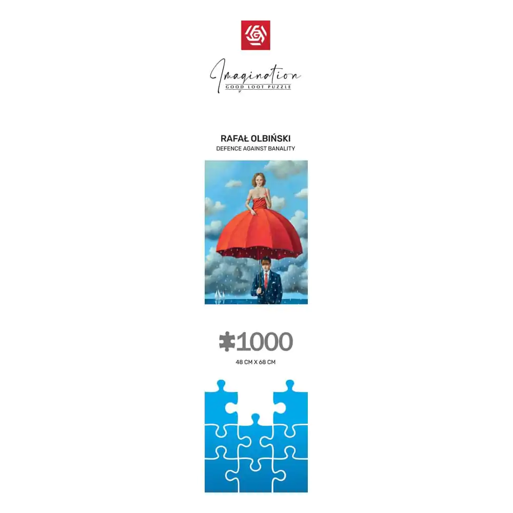 Rafal Olbinski Imagination Puzzle Obramba pred banalnostjo (1000 kosov) fotografija izdelka