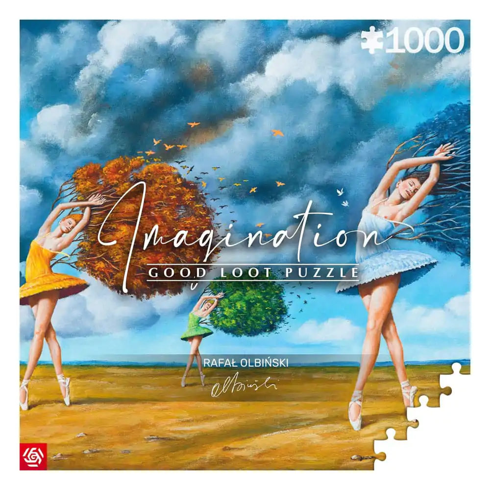 Rafal Olbinski Imagination Puzzle Sestavljanka Oblika barve Zelena (1000 kosov) fotografija izdelka