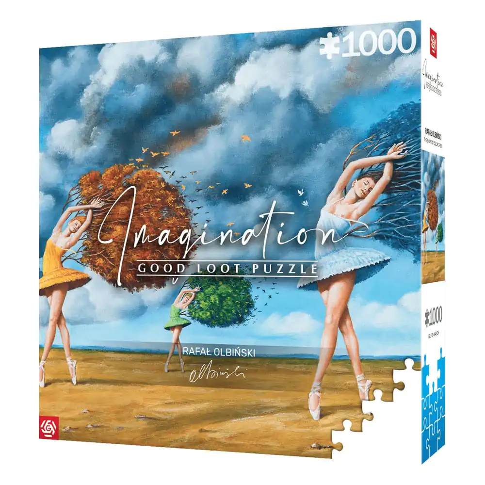 Rafal Olbinski Imagination Puzzle Sestavljanka Oblika barve Zelena (1000 kosov) fotografija izdelka