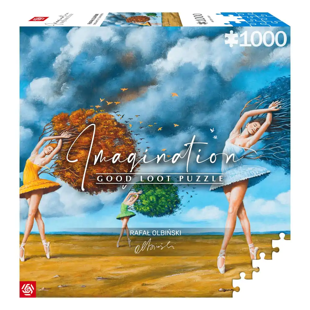 Rafal Olbinski Imagination Puzzle Sestavljanka Oblika barve Zelena (1000 kosov) fotografija izdelka