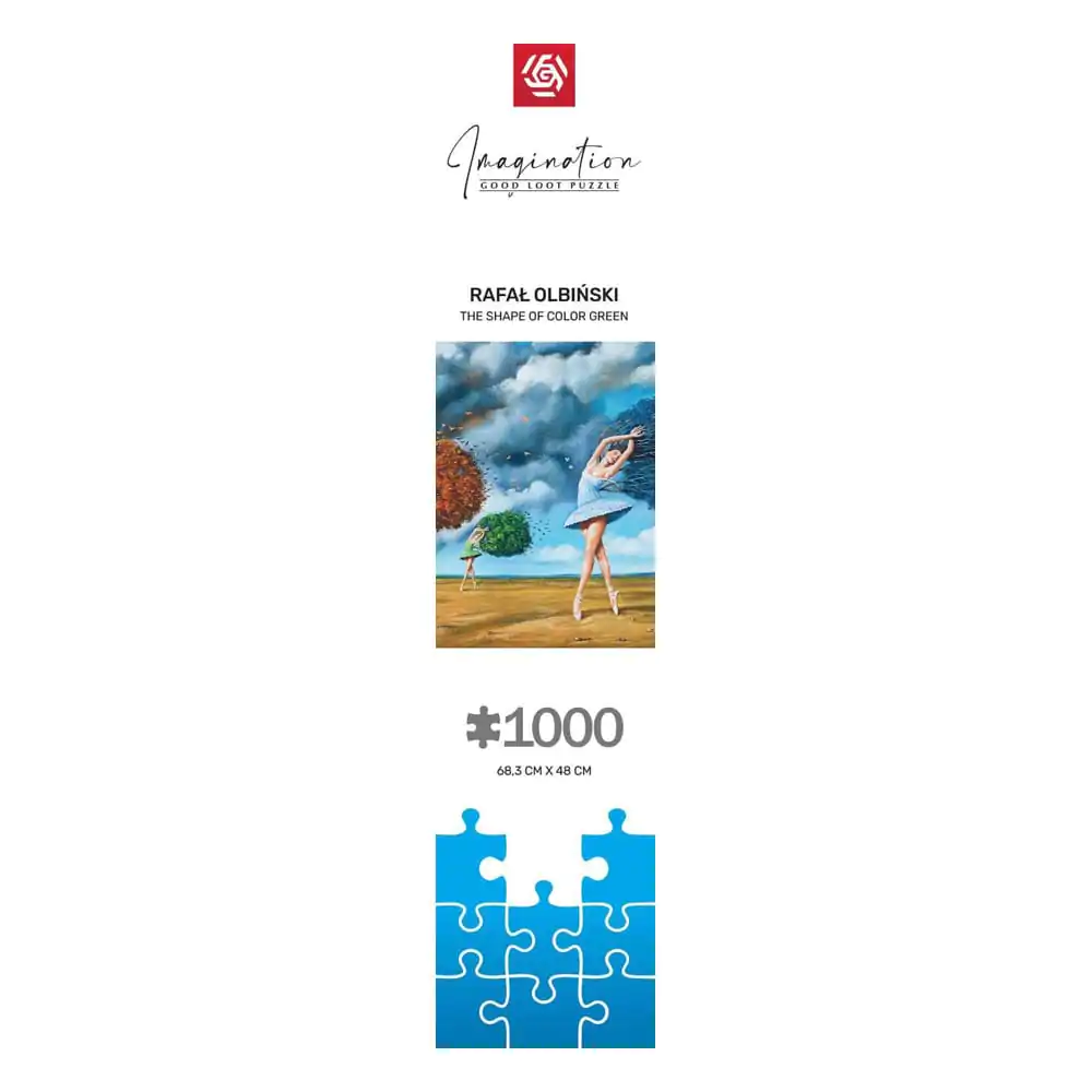 Rafal Olbinski Imagination Puzzle Sestavljanka Oblika barve Zelena (1000 kosov) fotografija izdelka