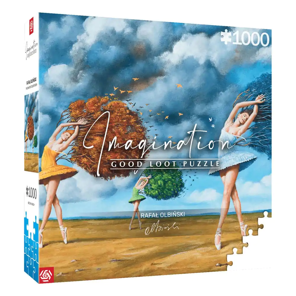 Rafal Olbinski Imagination Puzzle Sestavljanka Oblika barve Zelena (1000 kosov) fotografija izdelka