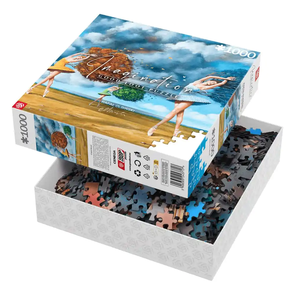 Rafal Olbinski Imagination Puzzle Sestavljanka Oblika barve Zelena (1000 kosov) fotografija izdelka