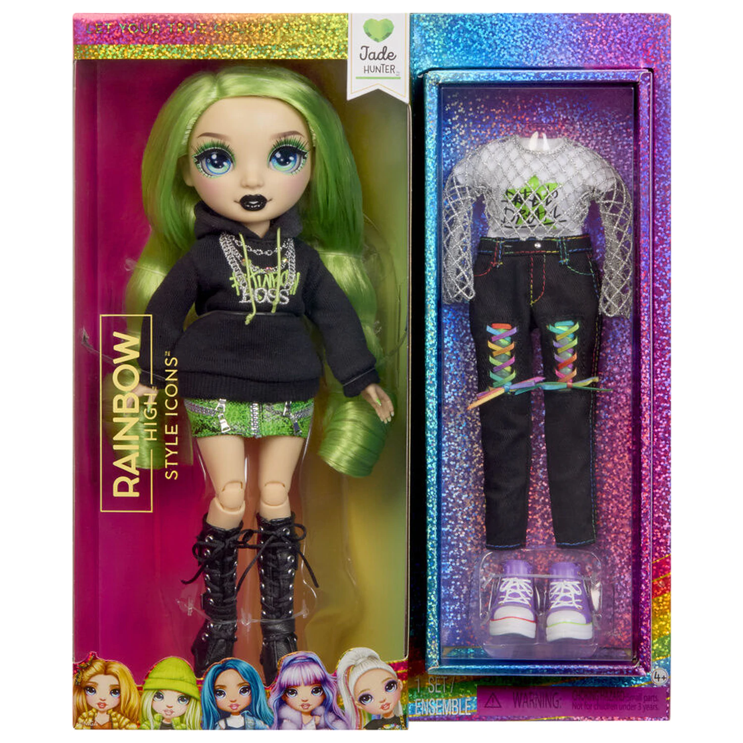 Rainbow High Style Icons modne punčke Jade punčka fotografija izdelka