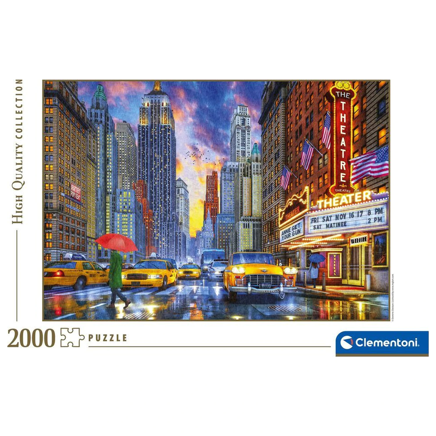 Rainy Manhattan sestavljanka 2000 kosov fotografija izdelka