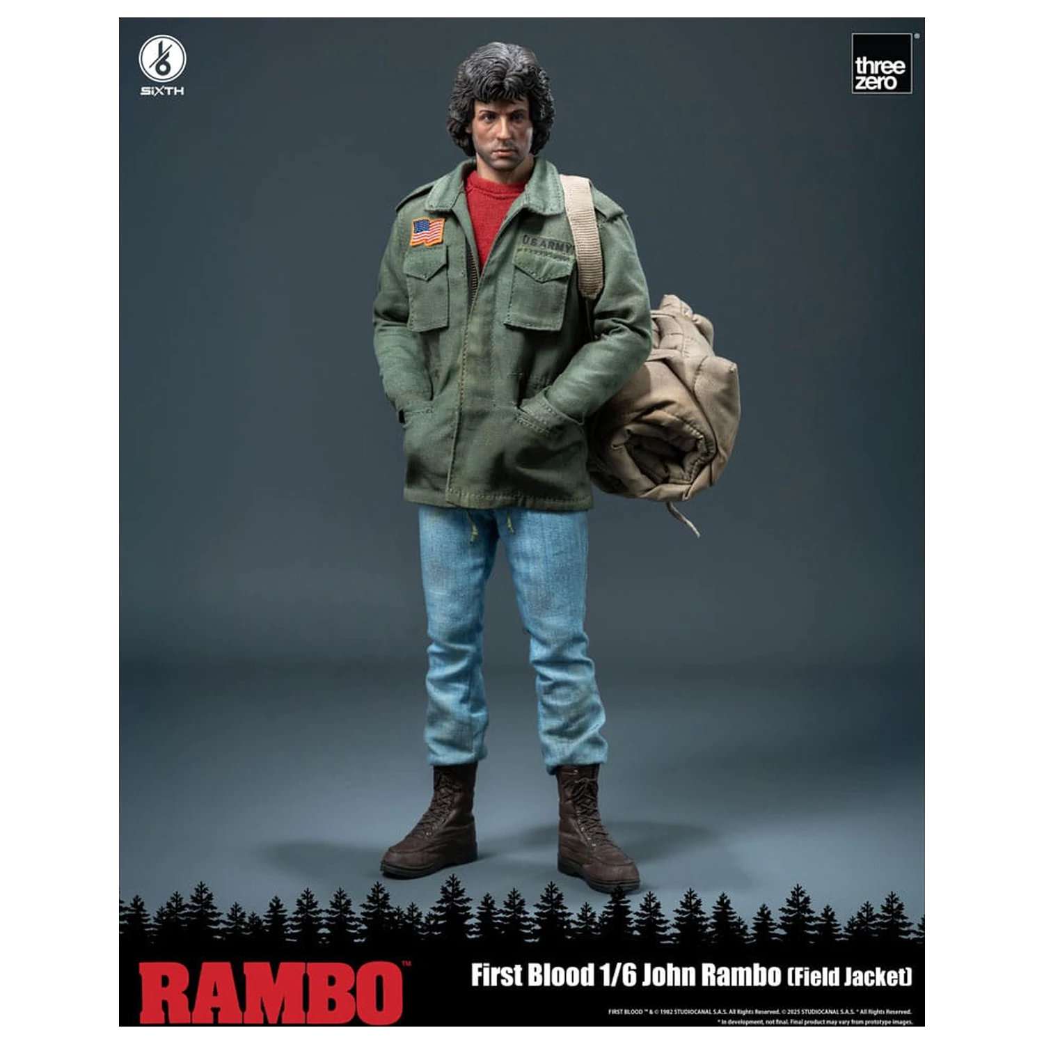 Rambo: First Blood akcijska figura 1/6 John Rambo (Field Jacket) 31 cm fotografija izdelka