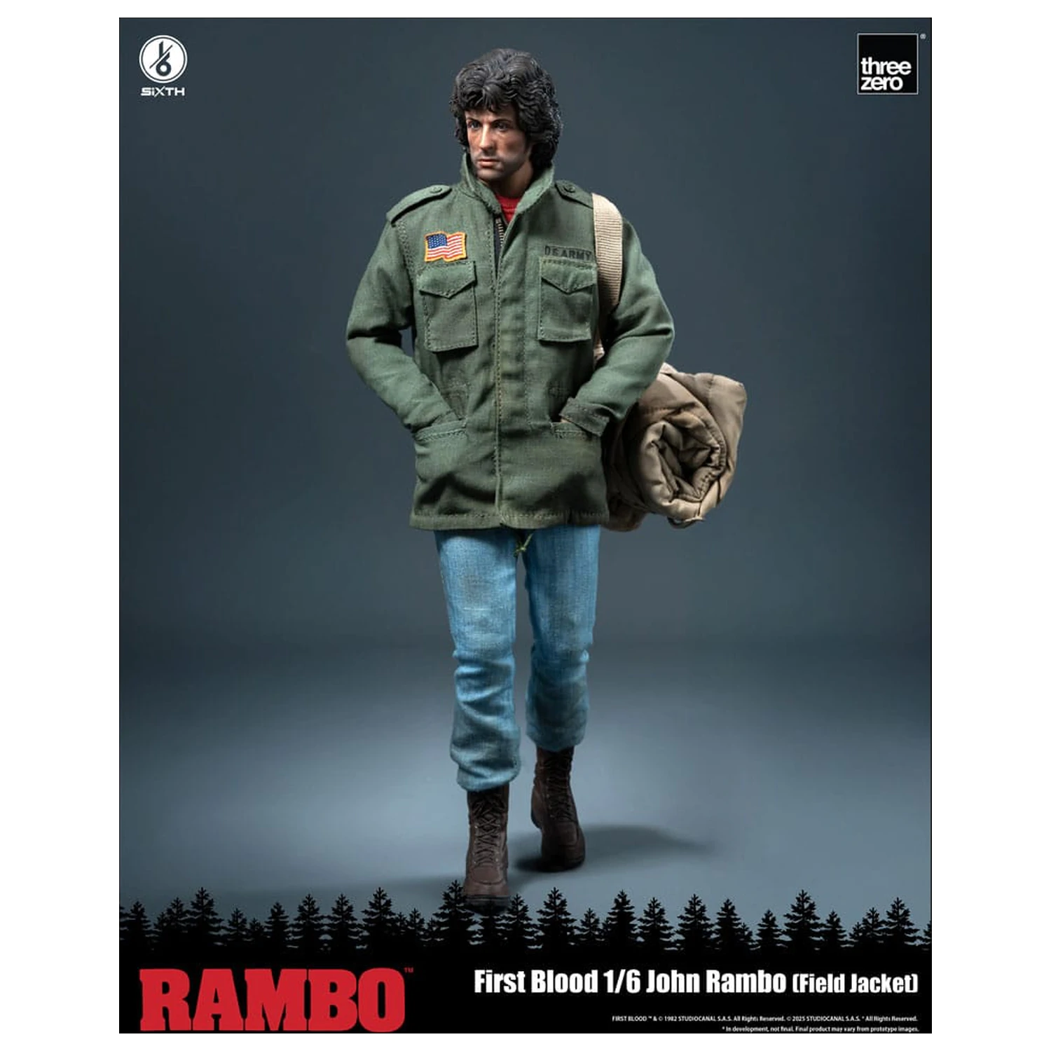 Rambo: First Blood akcijska figura 1/6 John Rambo (Field Jacket) 31 cm fotografija izdelka