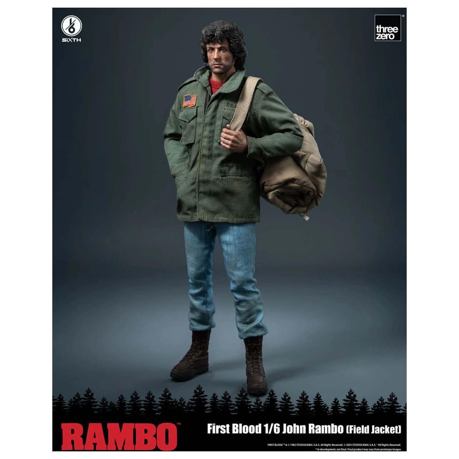 Rambo: First Blood akcijska figura 1/6 John Rambo (Field Jacket) 31 cm fotografija izdelka