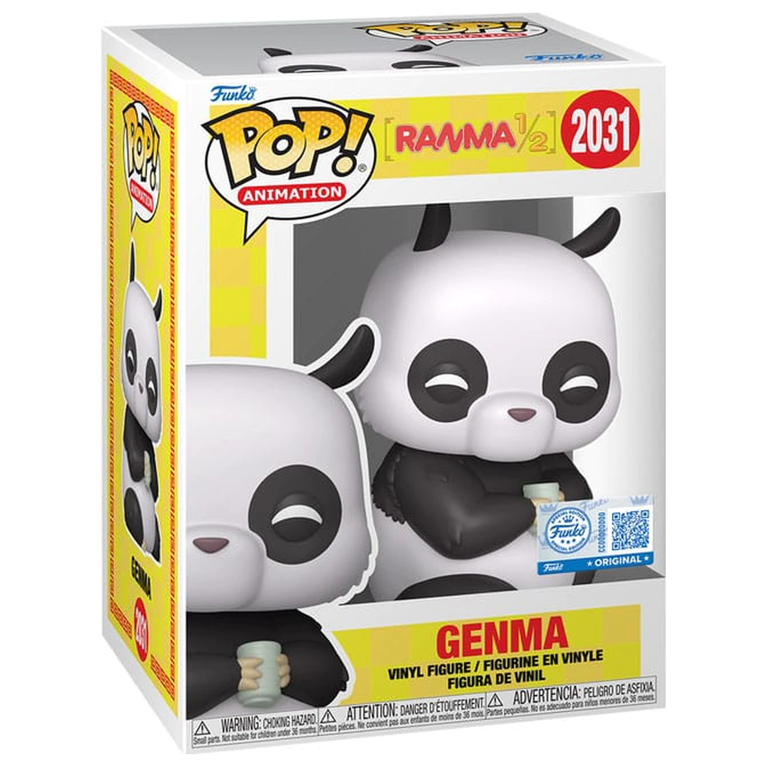 Ranma 1/2 Funko POP! Animation Vinilna figura Genma (Panda) Exclusive Edition 9 cm fotografija izdelka