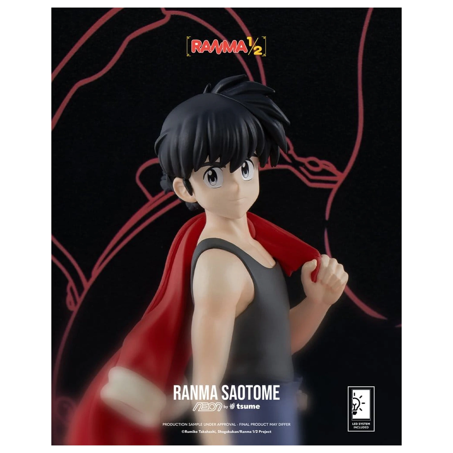 Ranma Neon figura 1/9 Ranma Saotome Boy 20 cm fotografija izdelka