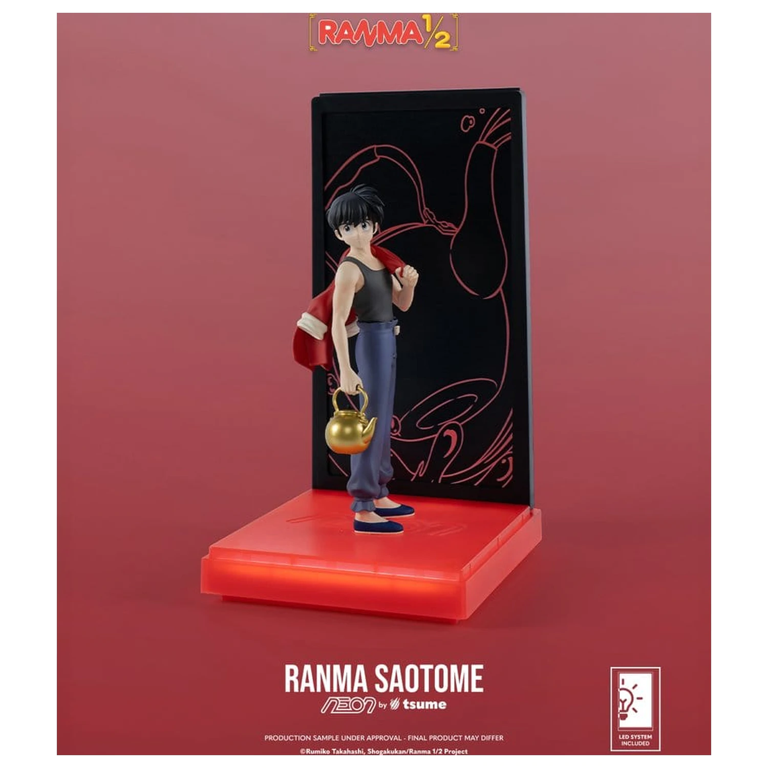 Ranma Neon figura 1/9 Ranma Saotome Boy 20 cm fotografija izdelka