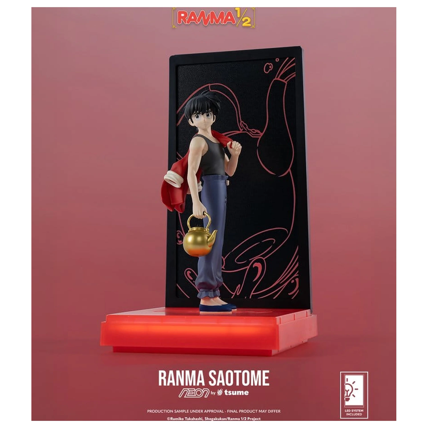 Ranma Neon figura 1/9 Ranma Saotome Boy 20 cm fotografija izdelka