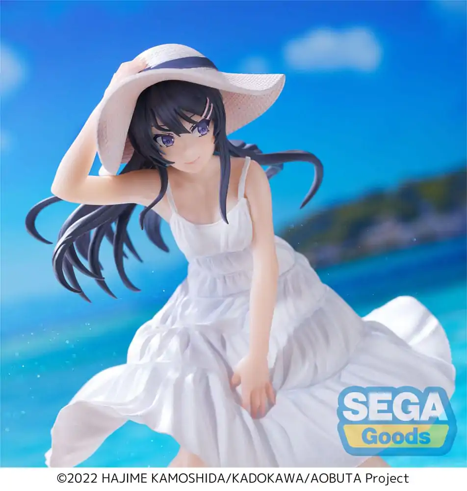 Rascal Does Not Dream of a Bunny Girl Senpai Luminasta PVC Kip Mai Sakurajima Summer Dress 17 cm fotografija izdelka