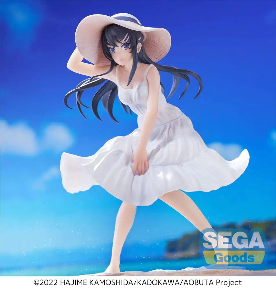 Rascal Does Not Dream of a Bunny Girl Senpai Luminasta PVC Kip Mai Sakurajima Summer Dress 17 cm fotografija izdelka