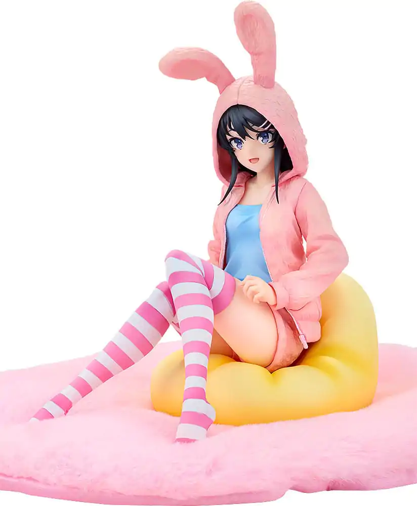 Rascal Does Not Dream of a Knapsack Kid PVC Kip 1/7 Mai Sakurajima Hoodie Look Rabbit Ears Ver. 18 cm fotografija izdelka