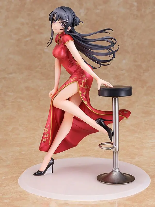 Rascal Does Not Dream of Bunny Girl Senpai Kip 1/7 Mai Sakurajima Chinese Dress Ver. 22 cm fotografija izdelka