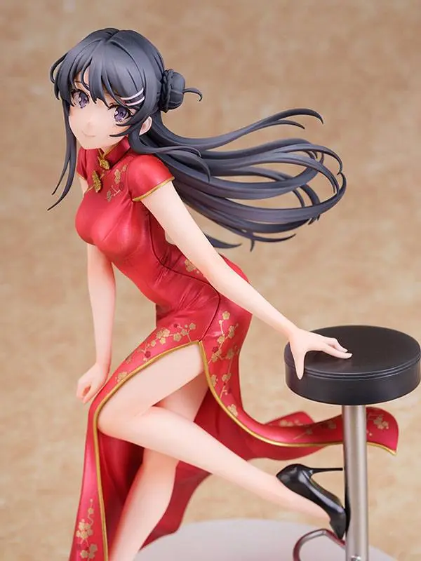 Rascal Does Not Dream of Bunny Girl Senpai Kip 1/7 Mai Sakurajima Chinese Dress Ver. 22 cm fotografija izdelka