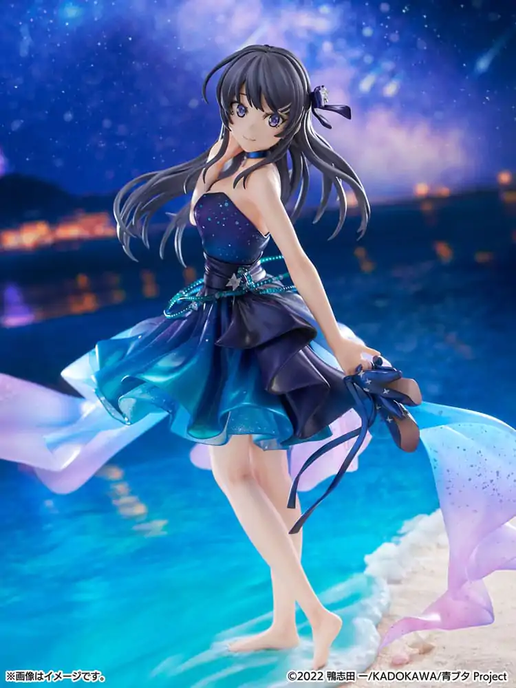 Rascal Does Not Dream of Bunny Girl Senpai PVC socha 1/7 Mai Sakurajima Starry night sky Ver. 25 cm fotografija izdelka