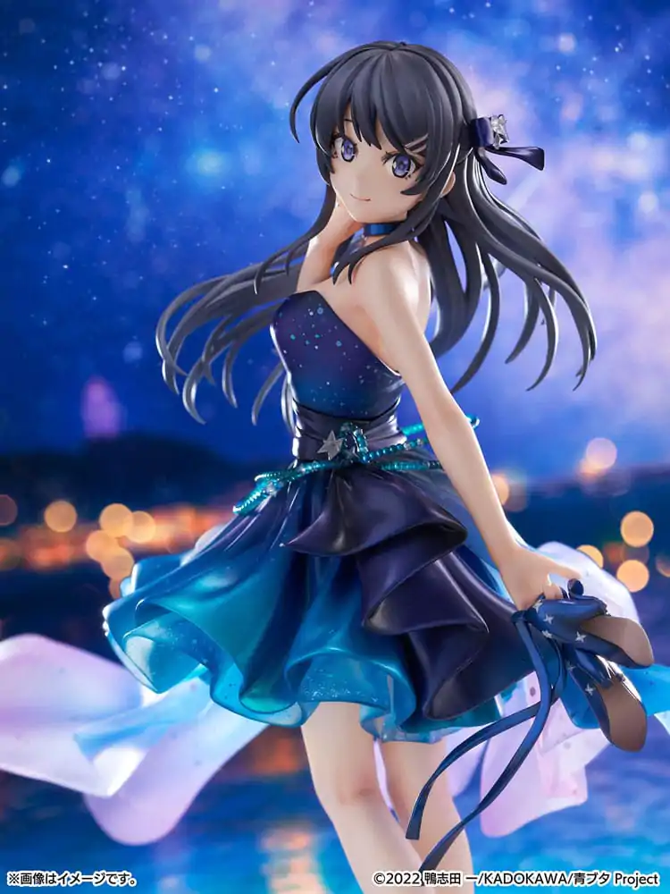 Rascal Does Not Dream of Bunny Girl Senpai PVC socha 1/7 Mai Sakurajima Starry night sky Ver. 25 cm fotografija izdelka