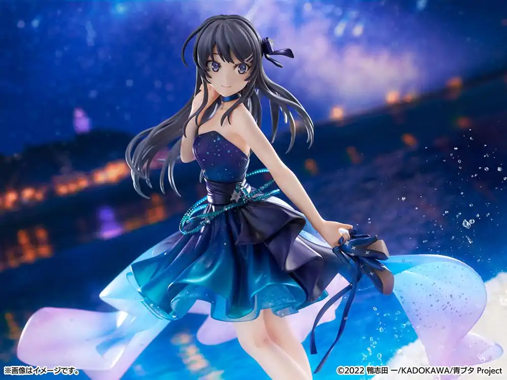 Rascal Does Not Dream of Bunny Girl Senpai PVC socha 1/7 Mai Sakurajima Starry night sky Ver. 25 cm fotografija izdelka