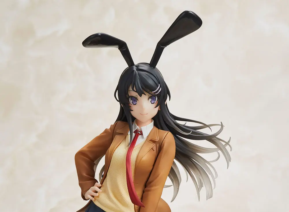 Rascal Does Not Dream of Bunny Girl Senpai Mai Sakurajima Šolska Uniforma Zajčica Verzija 20 cm fotografija izdelka